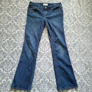 Seven7 Stretch Bootcut jeans, medium blue, mid-rise, Size 30